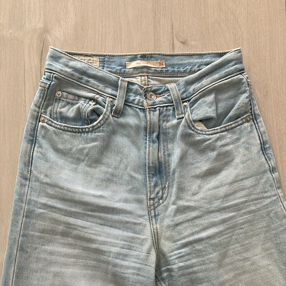Levi's Light Blue High and Loose Jeans
